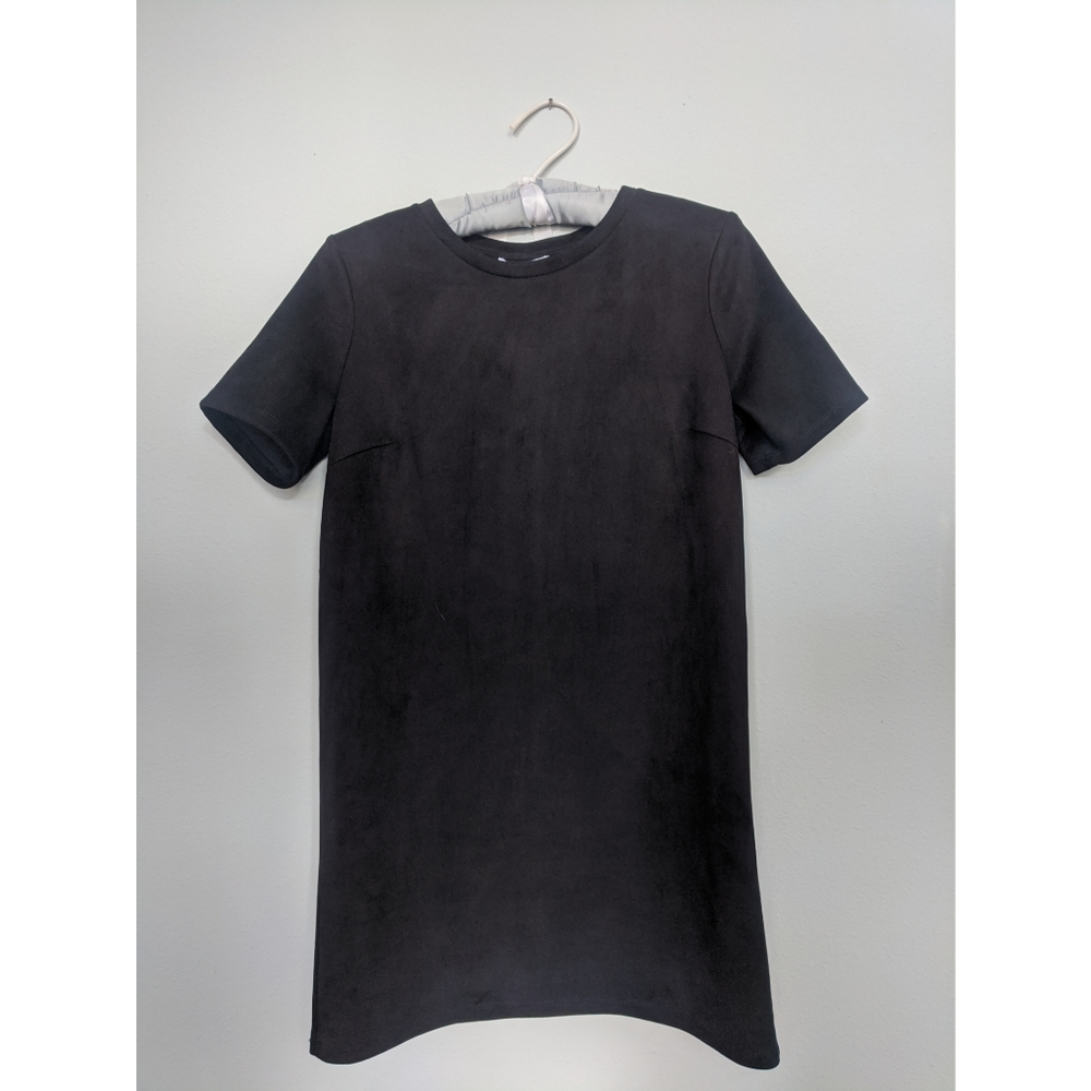 ZARA suede mini shift dress